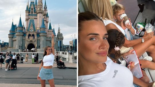 Así son las vacaciones de Camila Homs y sus hijos, Francesca y Bautista, en Disney