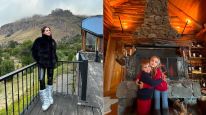 El increíble look de la China Suárez en su viaje al sur junto a sus hijos