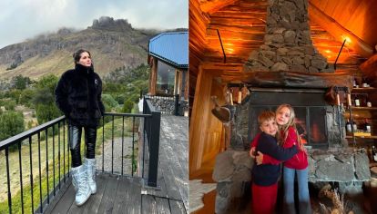 La actriz se encuentra en San Martín de los Andes y subió a las redes sociales algunas fotos. 