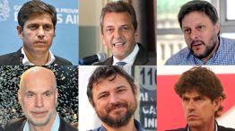 Axel Kicillof, Sergio Massa, Leandro Santoro, Horacio Rodríguez Larreta, Juan Grabois, Martín Lousteau
