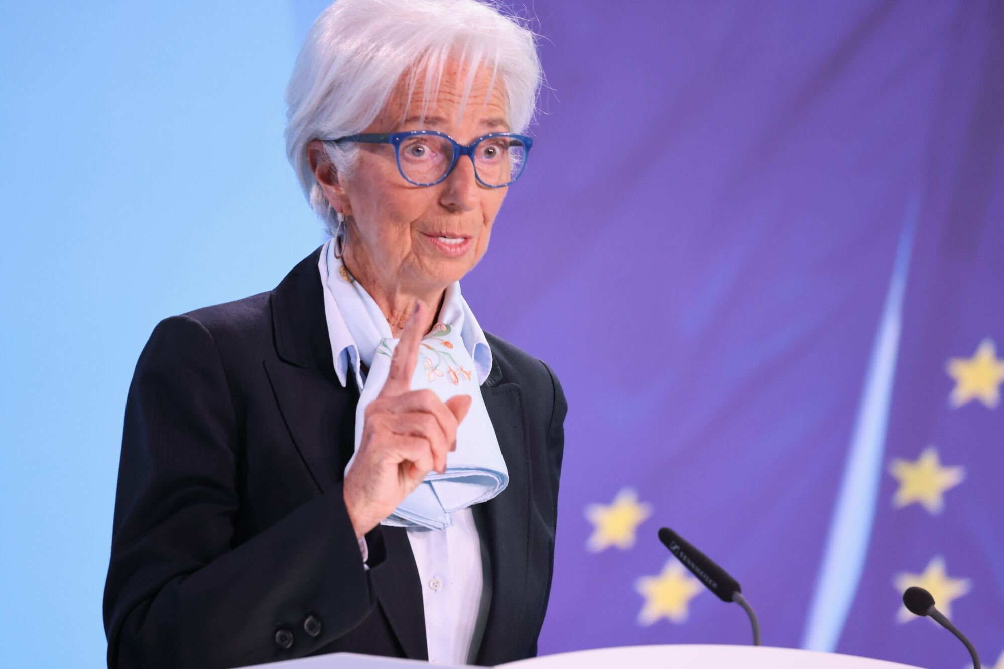 European Central Bank President Christine Lagarde Rates Decision News Conference