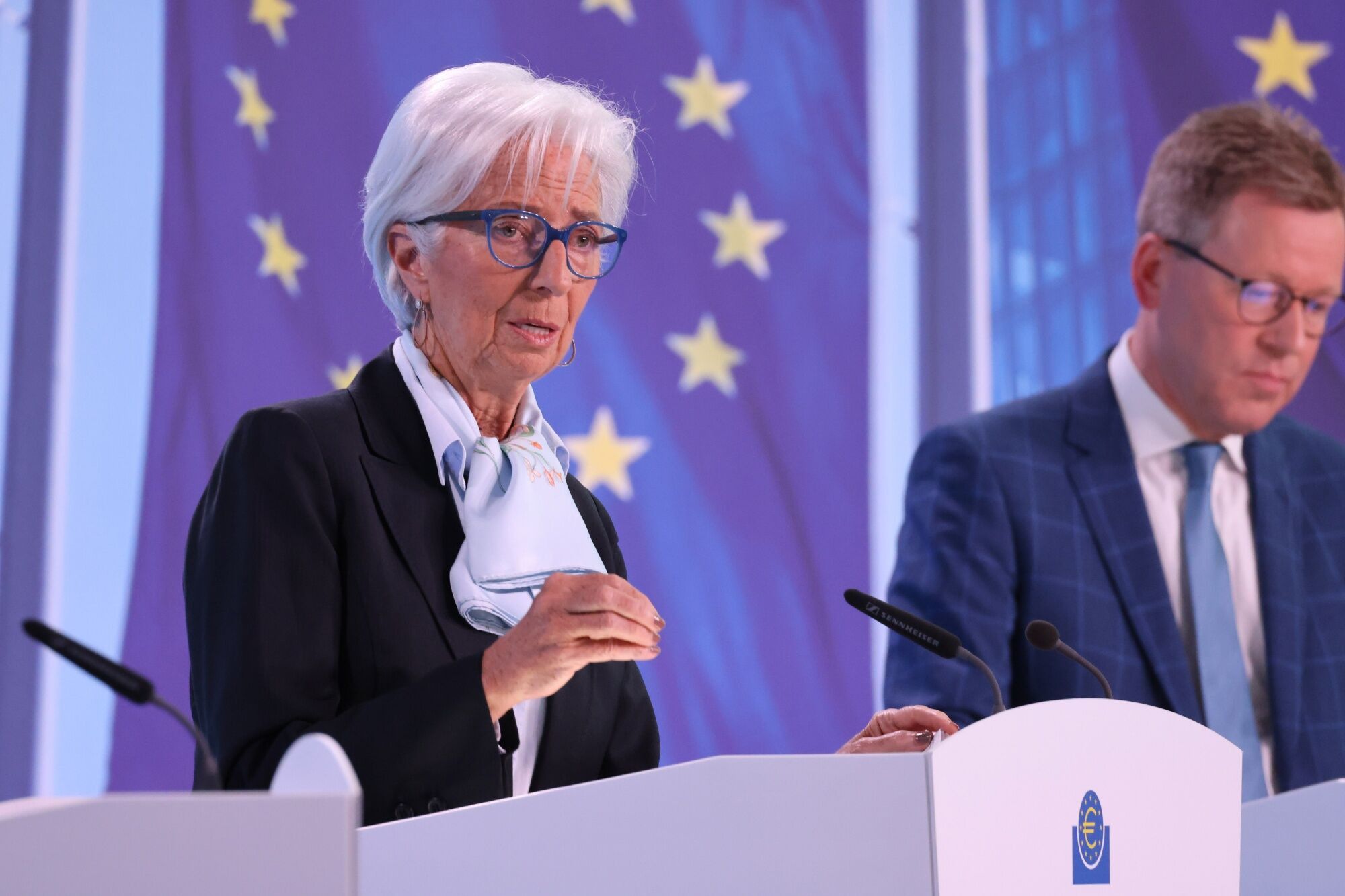 Christine Lagarde, presidenta del Banco Central Europeo.
