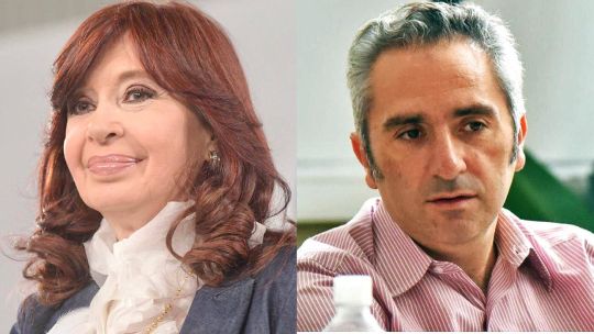 Cristina Fernández de Kirchner and Andrés Larroque.