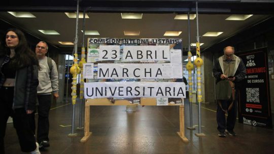 Estudiantes y docentes convocan a una marcha contra el ajuste del presupuesto universitario 20240417