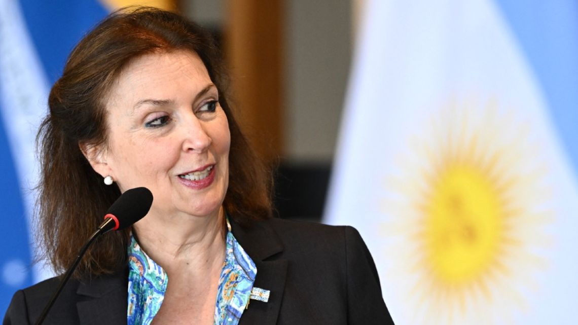 Argentina's Foreign Minister Diana Mondino.