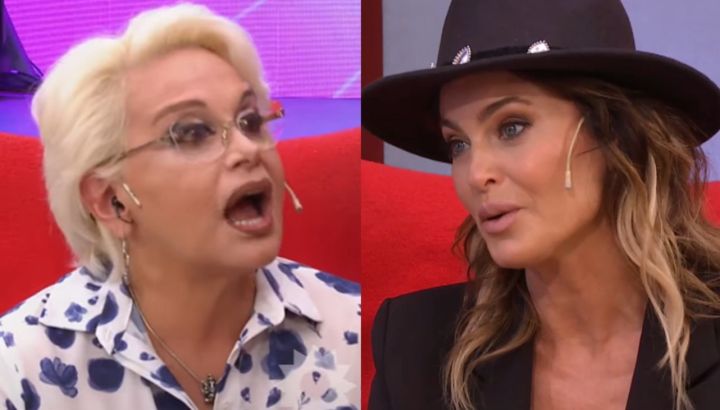 El tenso enfrentamiento de Karina Mazzocco y Carmen Barbieri en vivo: "No soltás"