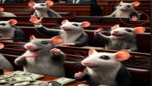 20240419 Javier Milei utilizó una imagen de ratas para cuestionar a los senadores que se aumentaron el sueldo