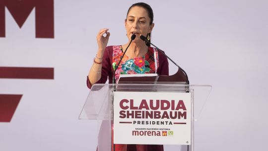 Presidential Candidate Claudia Sheinbaum Holds Campaign Launch Event