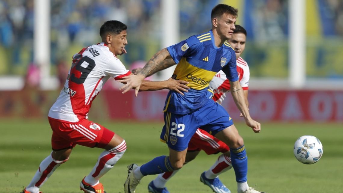 Superclásico: Boca beat River 3-2 and went to the semifinals of the League Cup