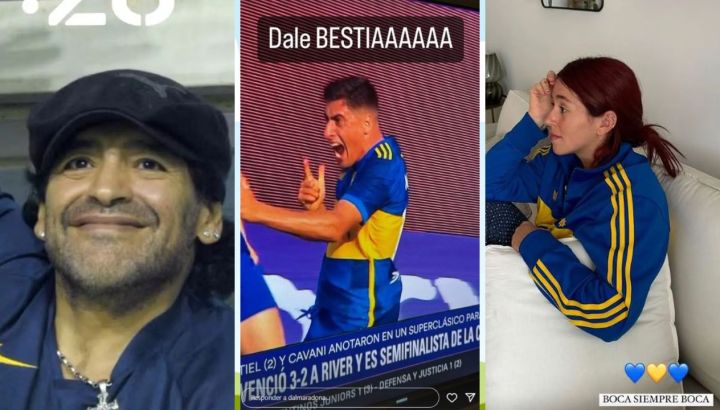 Así reaccionaron los famosos a la victoria de Boca frente a River: “Siempre soy feliz con vos”