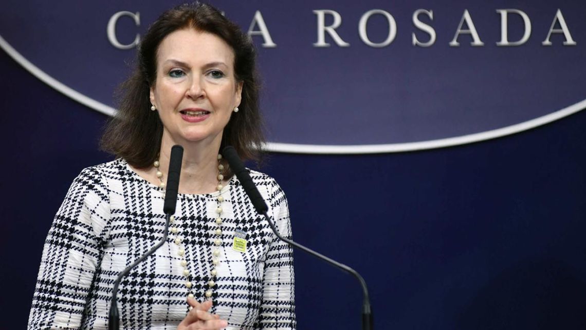 Foreign Minister Diana Mondino.