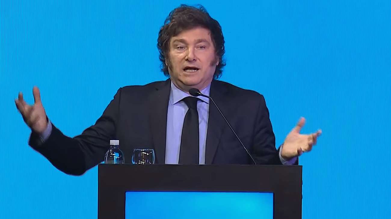 Javier Milei en la Fundación Libertad