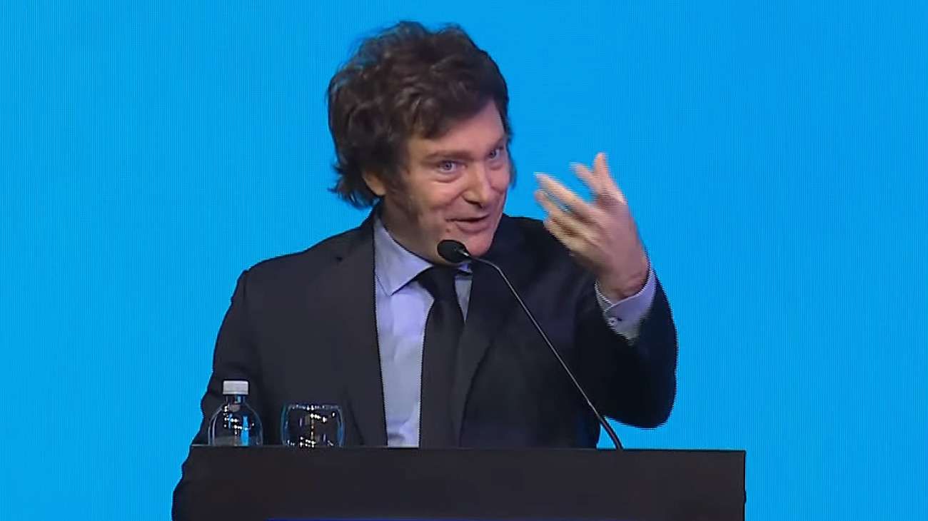 Javier Milei en la Fundación Libertad