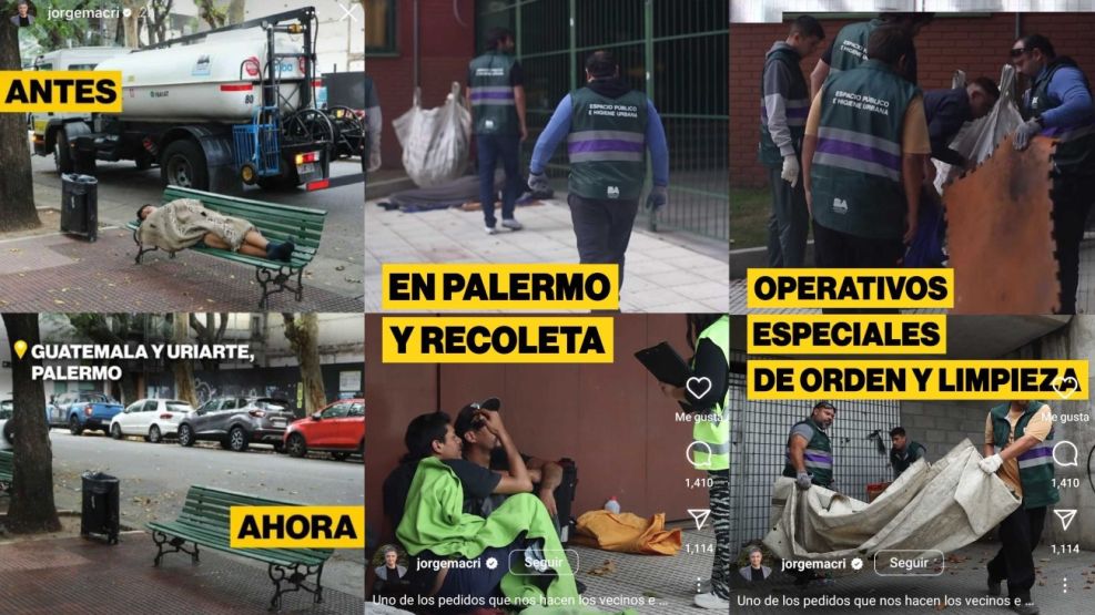 Polémica por el "Operativo de orden y limpieza" de Jorge Macri en la Ciudad 20240425
