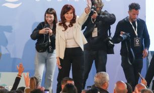 20240427 Cristina Kirchner durante un acto en Quilmes