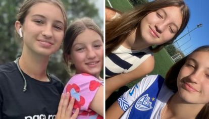 La hijas de Nicole Neumann y Fabián Cubero posaron juntas en las redes sociales.