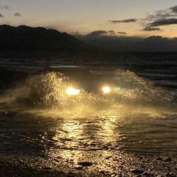 Travesía nocturna a través de un viejo camino de aserraderos en la isla de Tierra del Fuego, durante la expedición off road de Mainumby4x4.