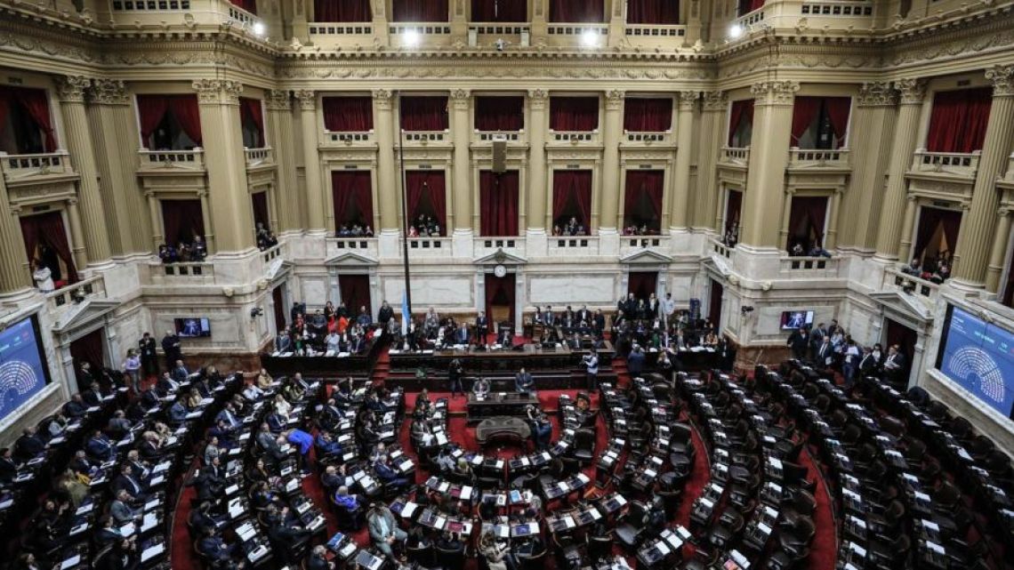 Debate in the lower house Chamber of Deputies begins on President Javier Milei's flagship 'omnibus' reform bill, formally known as the 'Ley de Bases.'