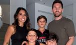  Así fue la salida de Antonela Roccuzzo y Lionel Messi junto a sus hijos a un partido de la NBA