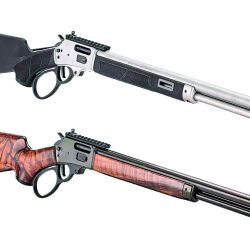 Ambos modelos de Smith & Wesson vienen en calibre .44 Rem Mag con cargador tubular para nueve cartuchos y soporte para mira telescópica.