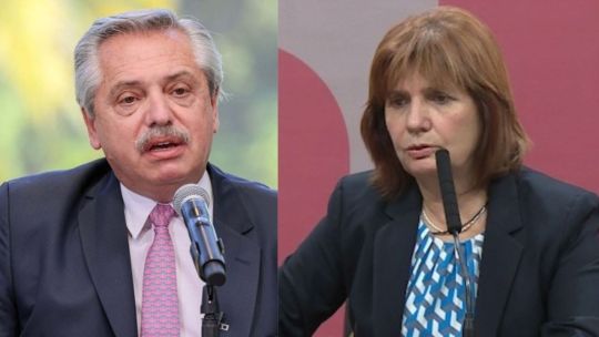 Alberto Fernández y Patricia Bullrich.