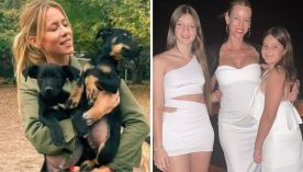 Nicole Neumann mostró la felicidad de Allegra Cubero y Sienna Cubero después de adoptar un perrito