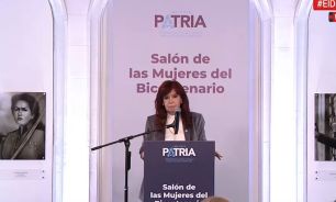 Cristina Kirchner, en el acto del Instituto Patria.
