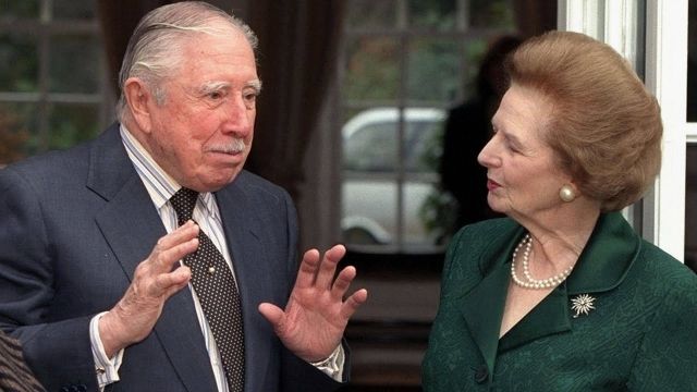 Augusto Pinochet y Margaret Thatcher