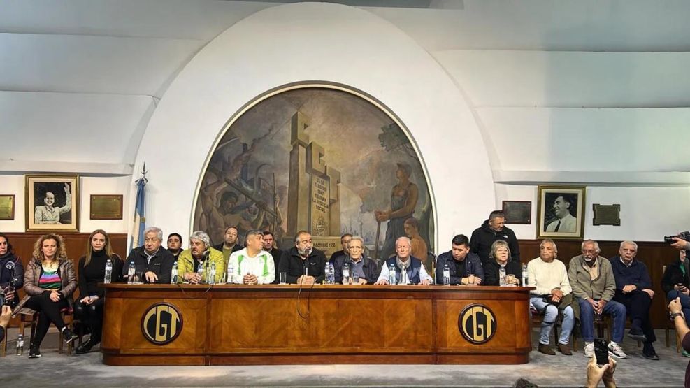 Conferencia de prensa de la CGT