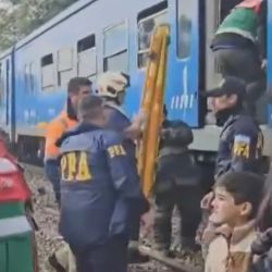 Two trains collided in Palermo in Buenos Aires on Friday, May 10.