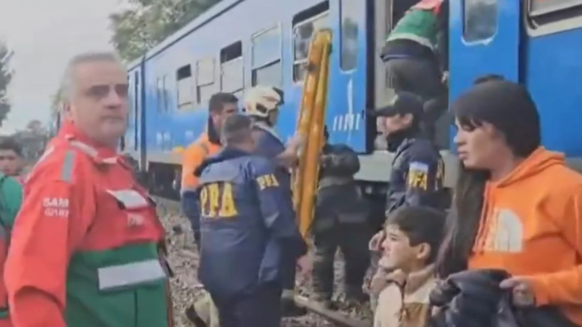 Two trains collided in Palermo in Buenos Aires on Friday, May 10.