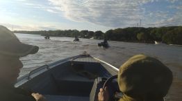 Enfrentamiento entre pescadores y Prefectura en Corrientes 20240510