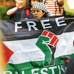 Protesta universitaria pro Palestina | Foto:Bloomberg
