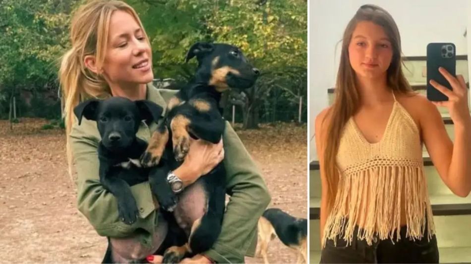 Nicole Neumann mostró un video de sus perritas en la habitación de Allegra Cubero