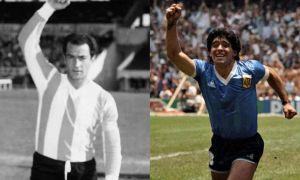 Ernesto Grillo y Diego Maradona