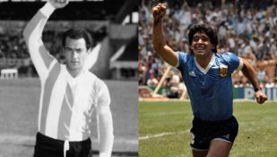 Ernesto Grillo y Diego Maradona