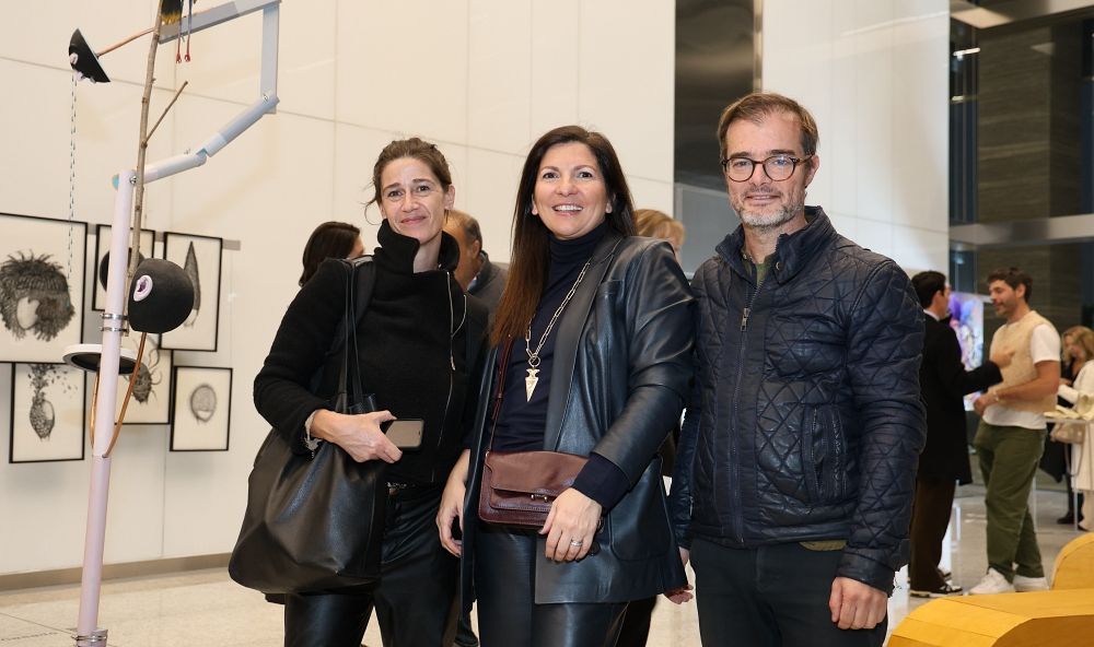 (De izq. a der.) Celina Chatruc, Larissa Andreani y Enrique Avogadro en NODO 2024.