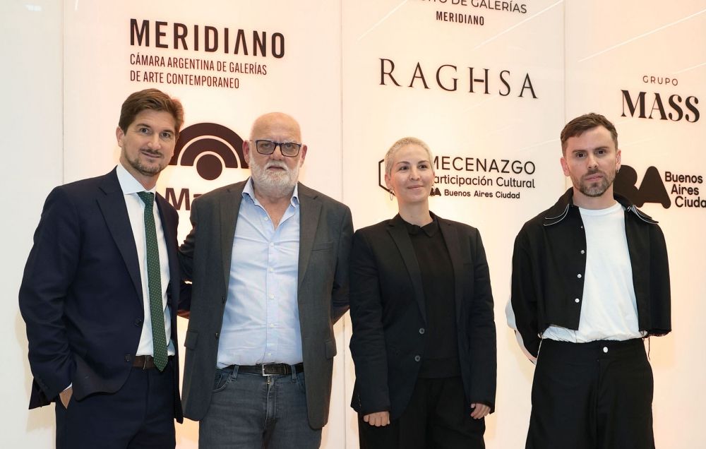 (De izq. a der.) Mariano Vega, Diego Obligado, Guadalupe Creche y Gonzalo Lagos en el lanzamiento de NODO 2024