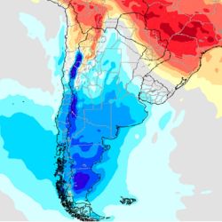 Mapa de las temperaturas previstas para la segunda quincena de mayo.