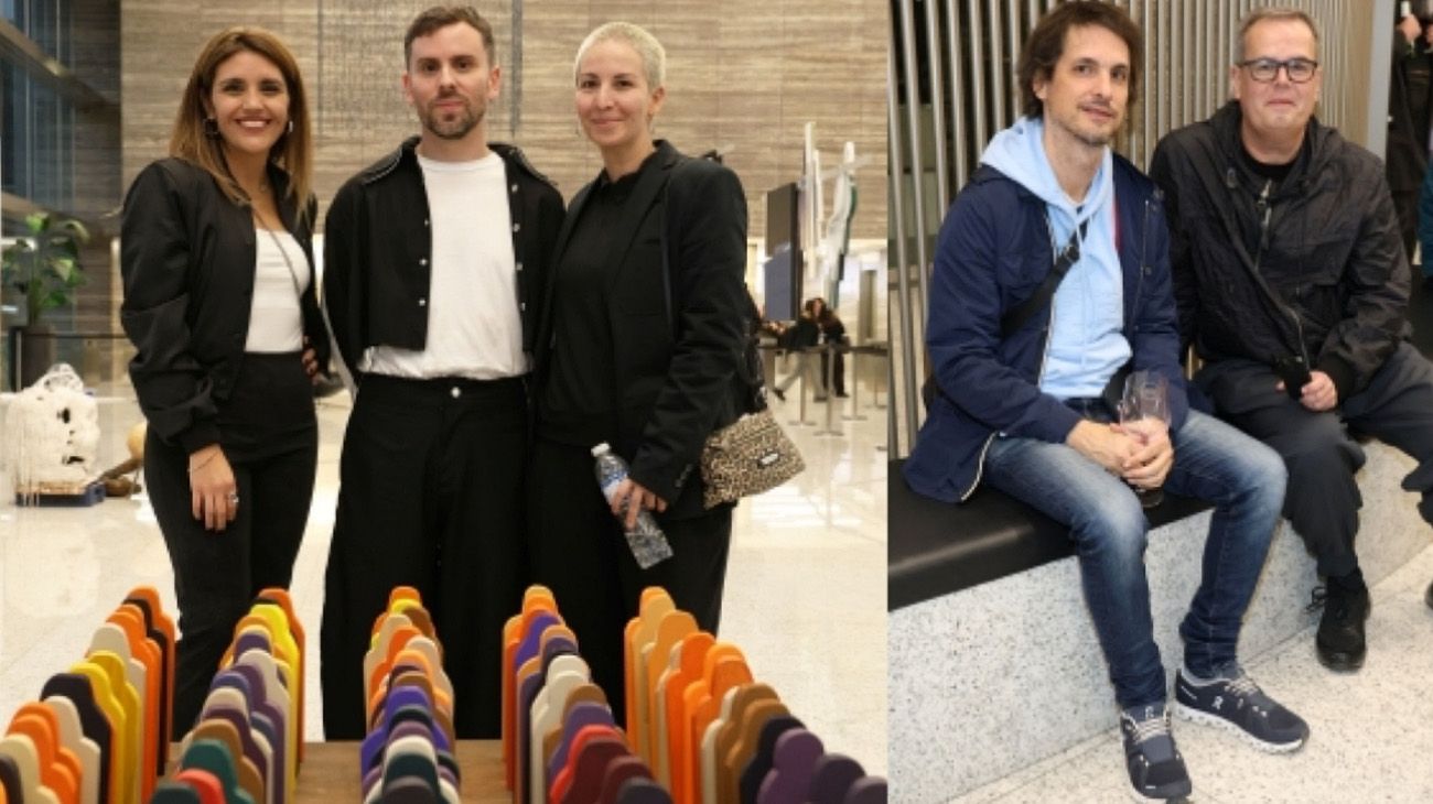 Carina Gamarra, Gonzalo Lagos y Guadalupe Creche; Juan Borchex y Andrés Brun, en NODO 2024.