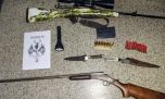 Detienen a dos cazadores furtivos con varias armas y municiones en San Luis 