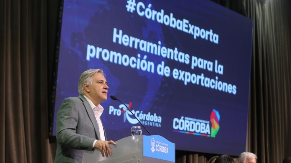 Llaryora lanza plan para las exportaciones