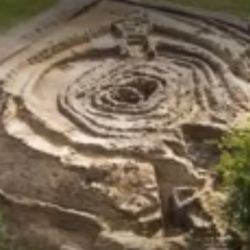 Vista aérea de la flamante ciudad oculta descubierta.