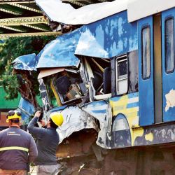 Accidente ferroviario en Palermo. | Foto:Néstor Grassi.
