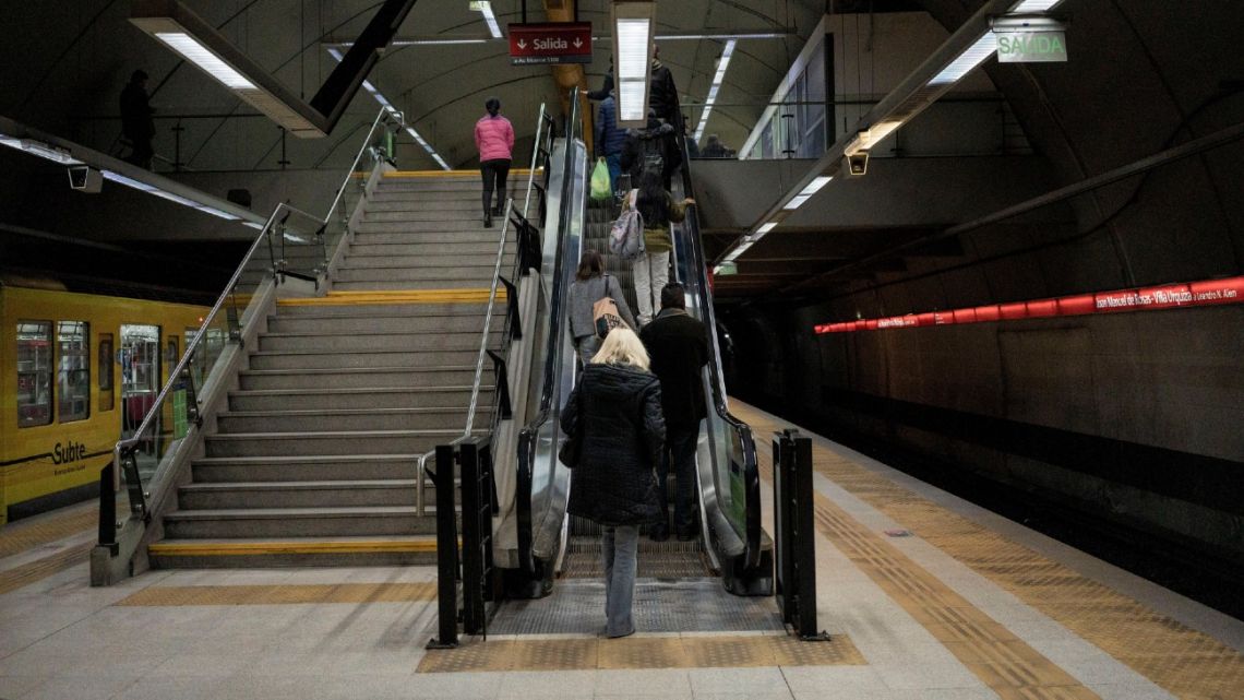 A subway station in Buenos Aires, Argentina, on Wednesday, May 15, 2024.