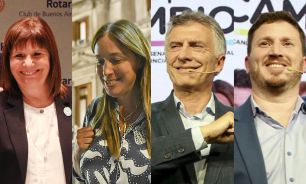Patricia Bullrich, Eugenia Vidal, Federico Angelini y Mauricio Macri