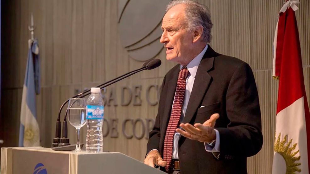 Manuel Tagle en la bolsa de Comercio