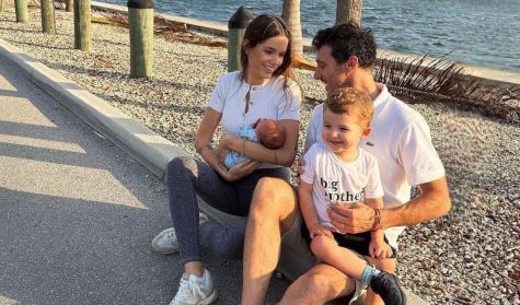 Diana Arnopoulos y Pico Mónaco presentaron a su segundo hijo, León