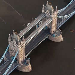 Los austríacos Marco Fürst y Marco Waltenspiel cruzaron el Puente de Londres con sus wingsuits.