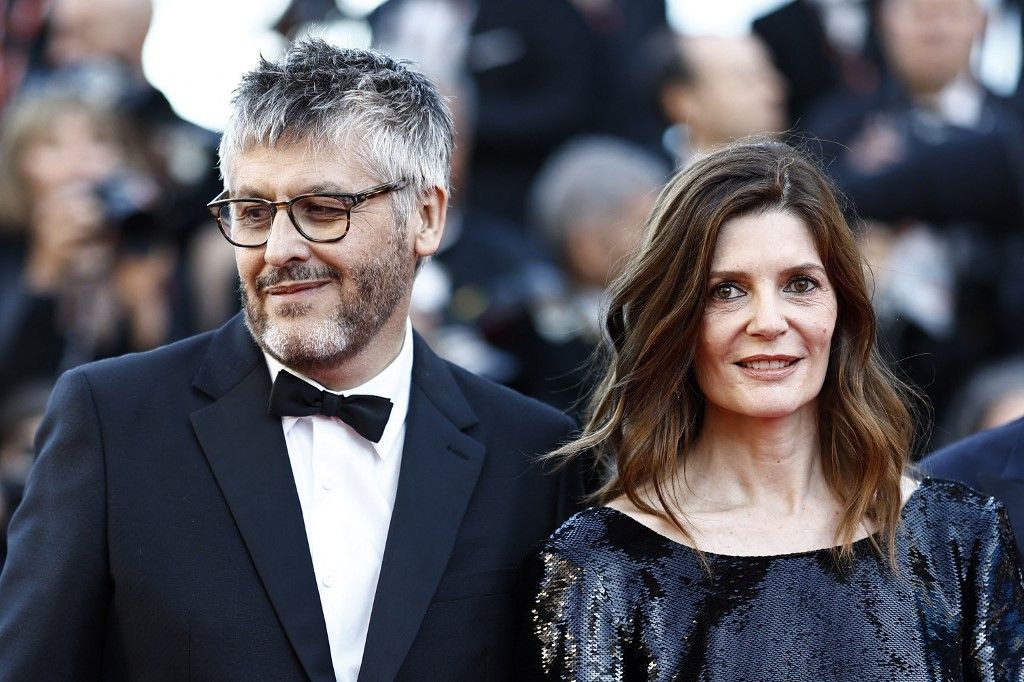 Cannes 2024. Chiara Mastroianni y Christophe Honoré, director de 'Marcello Mio'.